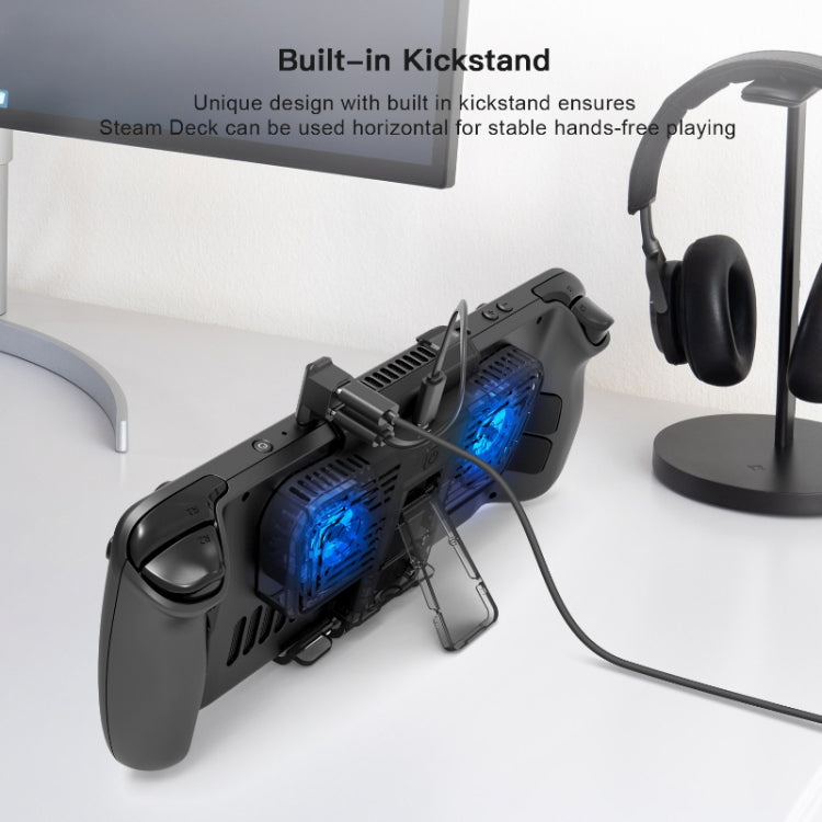 JYS para cubierta de vapor/interruptor/ventilador de refrigeración de consola de juegos OLED con soporte, JYS-SD006