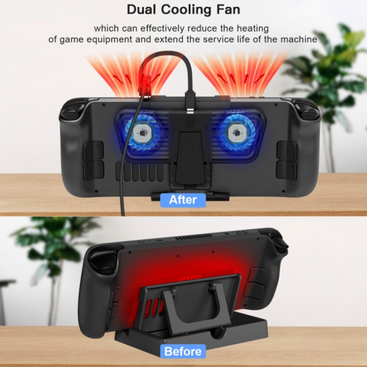 JYS para cubierta de vapor/interruptor/ventilador de refrigeración de consola de juegos OLED con soporte, JYS-SD006