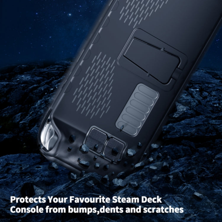 JYS para Steam Deck Handheld TPU Case + Touchpad Button Sticker, TPU Case + Touchpad Button Sticker