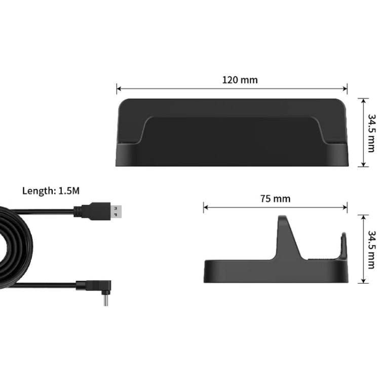 PGTECH para soporte de consola Steam Deck con cable de carga, PGTECH Holder