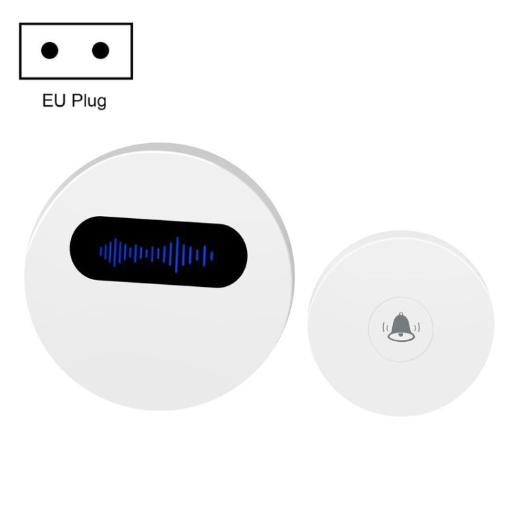 T10-1 1 por 1 Iluminación Autogeneración de energía Inalámbrico Inteligente Anti -Timbre de agua de lluvia, T10-1 EU Plug White, T10-1 EU Plug Black, T10-1 US Plug White, T10-1 US Plug Black, T10-1 UK Plug White, T10-1 UK Plug Black
