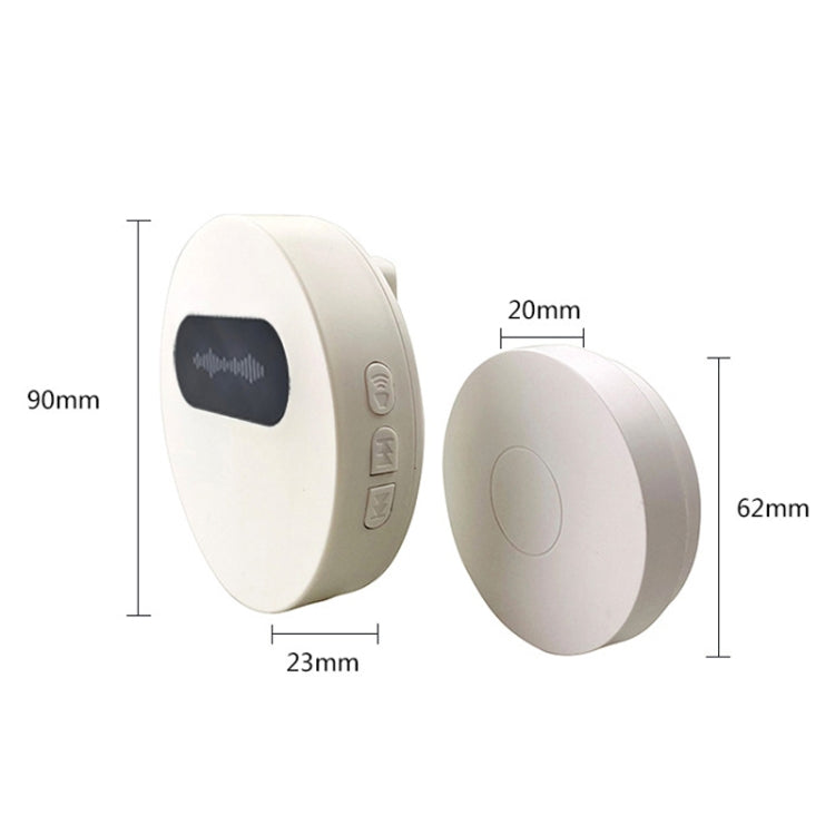 T10-1 1 por 1 Iluminación Autogeneración de energía Inalámbrico Inteligente Anti -Timbre de agua de lluvia, T10-1 EU Plug White, T10-1 EU Plug Black, T10-1 US Plug White, T10-1 US Plug Black, T10-1 UK Plug White, T10-1 UK Plug Black