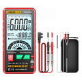 Multímetro de capacitancia de pantalla digital de alta precisión automático ANENG 616, Red, Black