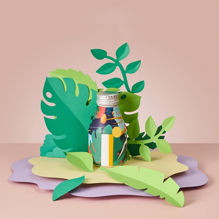 Accesorios de fotografía de adornos de hojas cortadas en papel