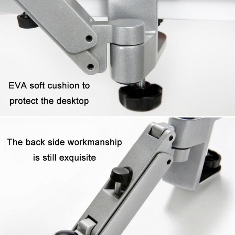 Soporte de brazo de muñequera de escritorio de computadora de aleación de aluminio, Liftable Gray, Liftable Silver, Non-liftable Gray, Non-liftable Silver