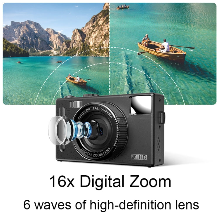R1 48 millones de píxeles HD Cámara digital para niños con pantalla IPS de 3,0 pulgadas, especificaciones:, Black, Pink, Black+Card Reader, Pink+Card Reader
