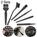 2 juegos de cepillo antiestático, mango portátil, kit de cepillo de teclado limpio, 5 In 1