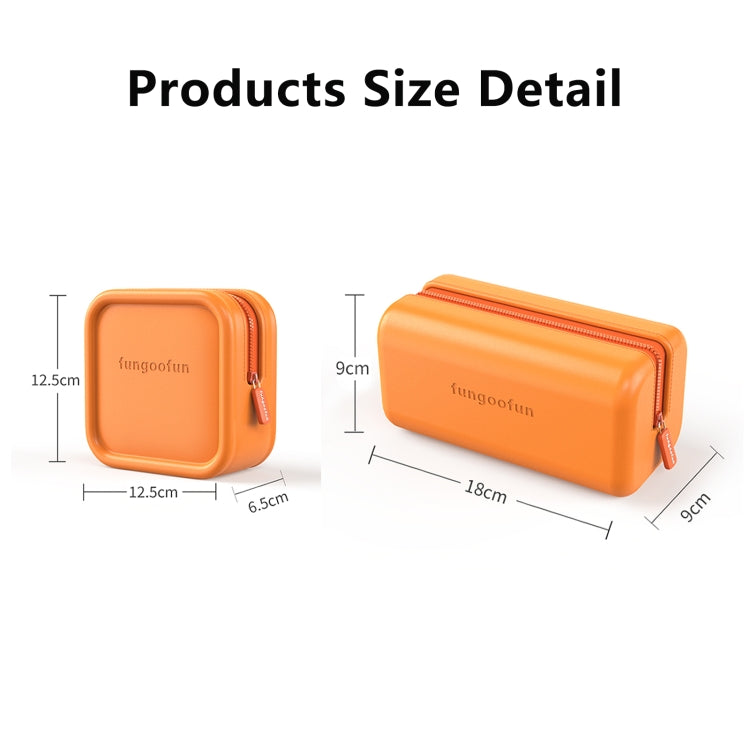 Fungoofun Candy Color EVA Bolsa de almacenamiento digital de viaje Bolsa de cosméticos, Square Pink, Square Orange, Square Yellow, Brick Pink, Brick Orange, Brick Yellow