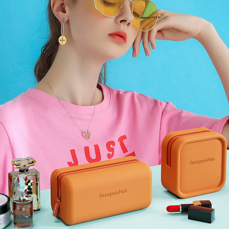 Fungoofun Candy Color EVA Bolsa de almacenamiento digital de viaje Bolsa de cosméticos, Square Pink, Square Orange, Square Yellow, Brick Pink, Brick Orange, Brick Yellow