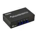 FJGEAR FJ-401AV Lotus Head Interface Conmutador de audio y video AV de 4 vías, FJ-401AV