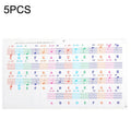 5PCS Niños Teclado de piano Pegatinas de color Accesorios para instrumentos musicales, QT-005, QT-005-A, QT-0302