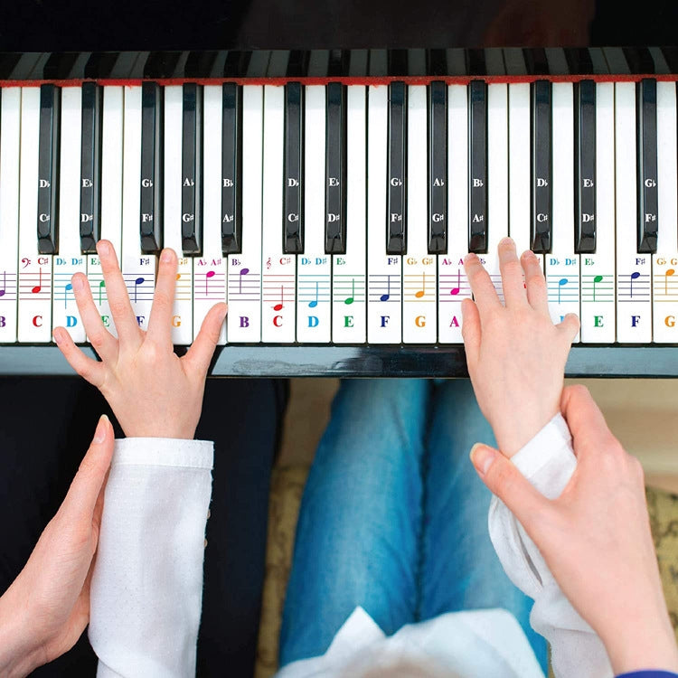 5PCS Niños Teclado de piano Pegatinas de color Accesorios para instrumentos musicales, QT-005, QT-005-A, QT-0302
