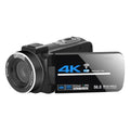 Cámara de video digital 4K con zoom 18X KOMERY AF2 5600PX, Black, With Fill Light + Wide Angle Lens, With Hood + Microphone + Wide-angle Lens, With Stabilizers Kit