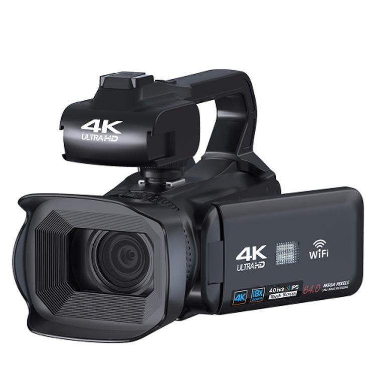 KOMERY RX200 64MP 18X Zoom Cámara de video digital portátil con pantalla táctil de 4 pulgadas, 4K 16G, 4K 32G, 4K 64G