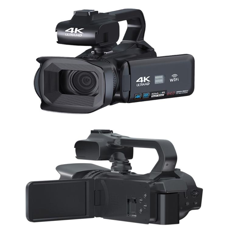KOMERY RX200 64MP 18X Zoom Cámara de video digital portátil con pantalla táctil de 4 pulgadas, 4K 16G, 4K 32G, 4K 64G