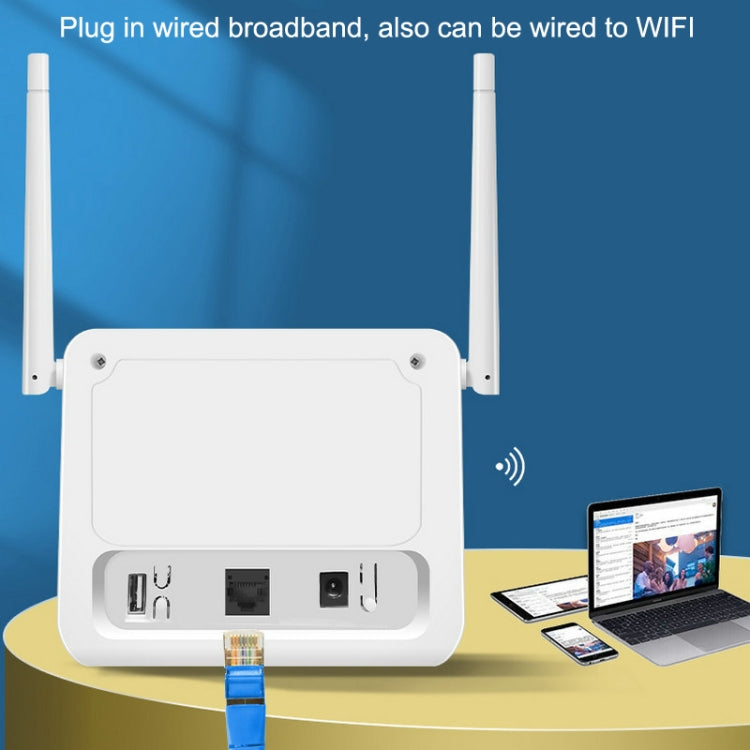 Enrutador VR312 4G LTE 4G CPE FDD/TDD tarjeta enrutador móvil MOD versión malaya enchufe de la UE, VR312 EU Plug White