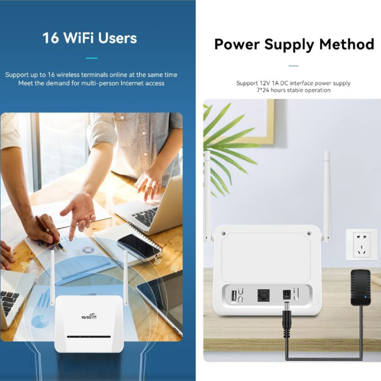 Enrutador VR312 4G LTE 4G CPE FDD/TDD tarjeta enrutador móvil MOD versión malaya enchufe de la UE, VR312 EU Plug White
