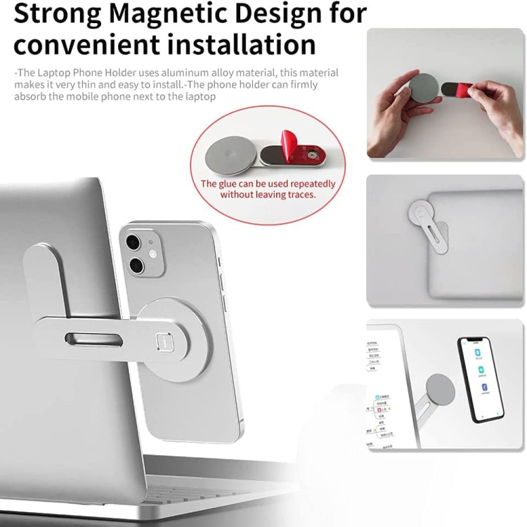 Soporte de expansión para teléfono portátil Soporte de teléfono magnético de aluminio
