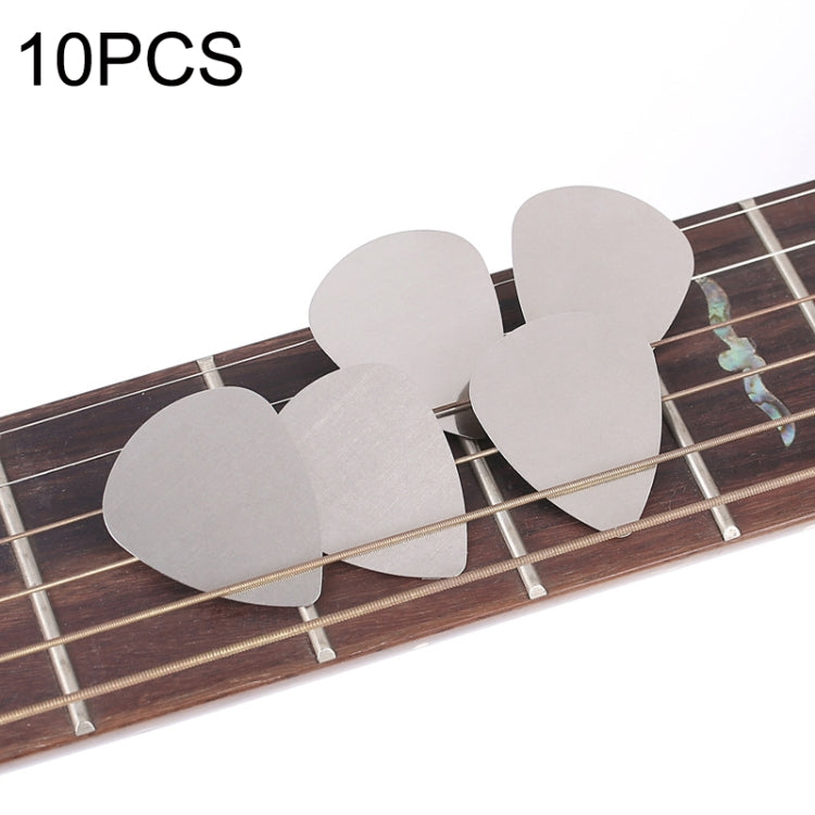10PCS Pulgar Dedos Metal Acero inoxidable Bayse Paletas de guitarra, Steel Bayse Guitar Paddles