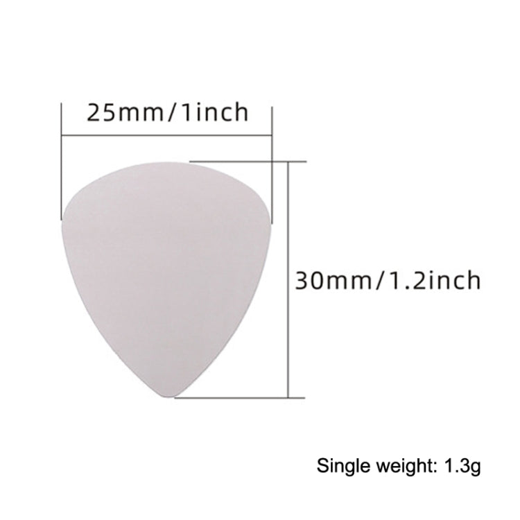 10PCS Pulgar Dedos Metal Acero inoxidable Bayse Paletas de guitarra, Steel Bayse Guitar Paddles