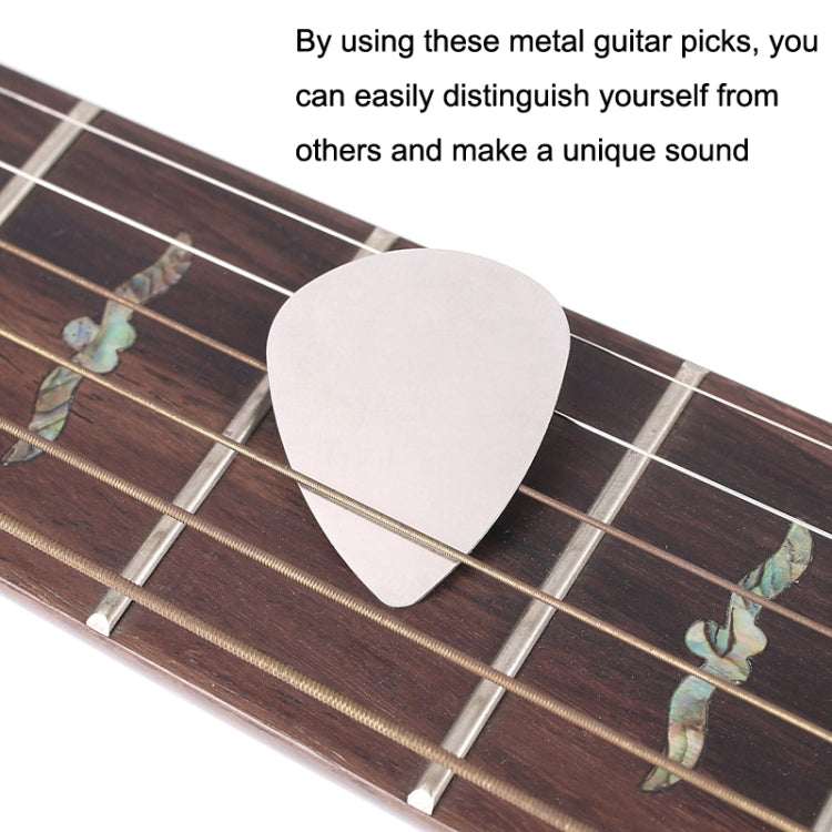 10PCS Pulgar Dedos Metal Acero inoxidable Bayse Paletas de guitarra, Steel Bayse Guitar Paddles