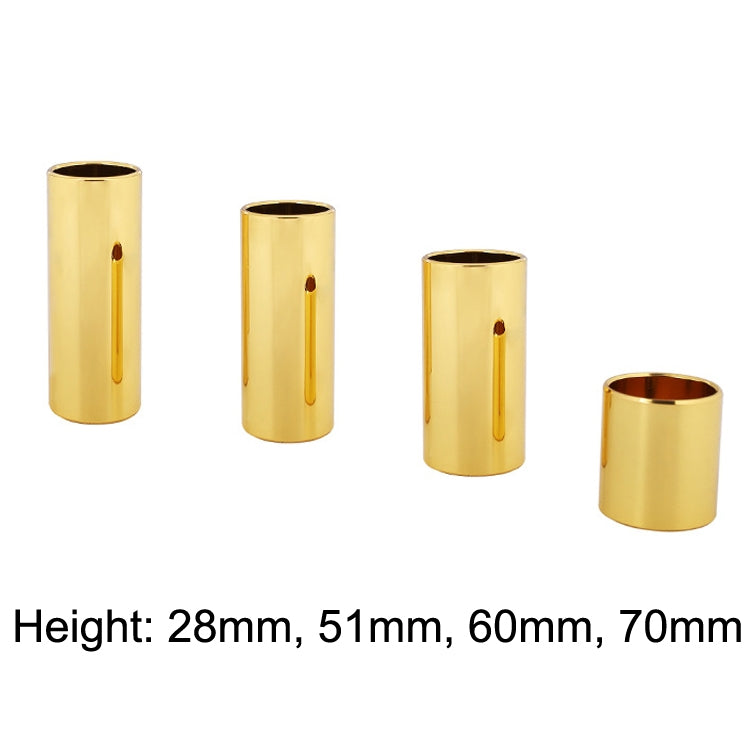 2 uds. De tubo deslizante de guitarra de acero inoxidable, bloque deslizante popular, 28mm(Silver), 51mm(Silver), 60mm(Silver), 70mm(Silver), 28mm(Gold), 51mm(Gold), 60mm(Gold), 70mm(Gold), 28mm(Black), 51mm(Black), 60mm(Black), 70mm(Black)