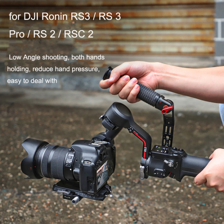 Para DJI Ronin RS3 Pro estabilizador de mango de aleación de aluminio de ángulo ajustable, For DJI Ronin RS3 Pro