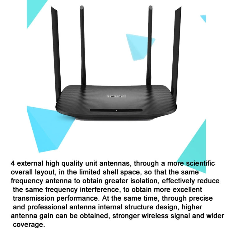 TP-LINK TL-WDR5620 AC1200 5G/2.4G Router inalámbrico Gigabit de doble banda, enchufe CN, With 1m Network Cable