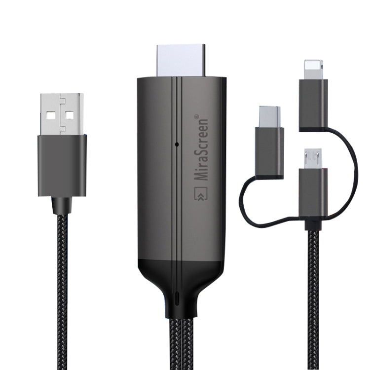1080P HDTV Dongle Cable, Plug and Play HDMI con pantalla Plug and Play, R10, LD32 8 Pin+Micro USB to HDMI, LD36 8 Pin to HDMI, LD36 8 Pin + Micro USB + Type-C / USB-C to HDMI