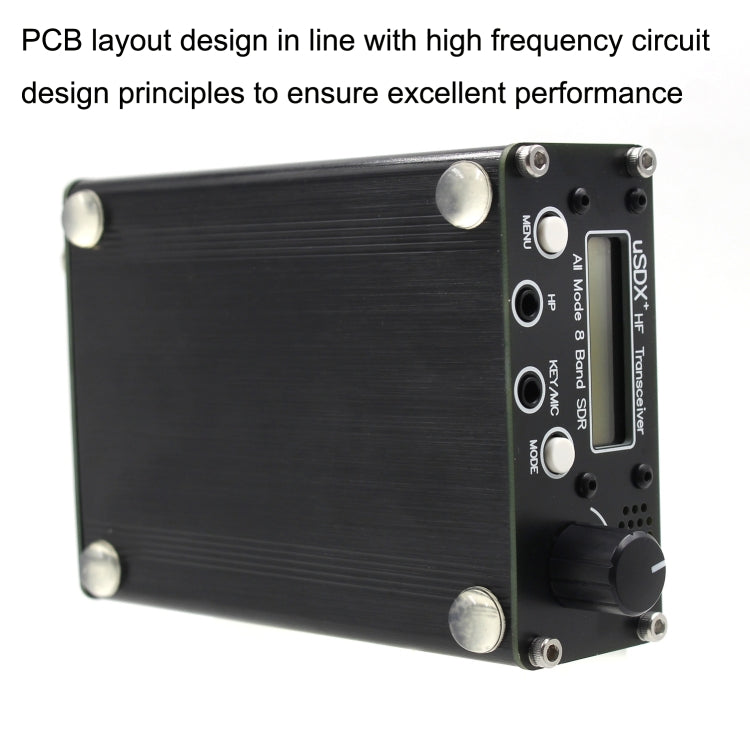 Usdr Usdx + V2 Plus 8 Band SDR Full Mode HF SSB QRP Transceptor de alta frecuencia, especificaciones:, EU Plug, US Plug, No Power Supply