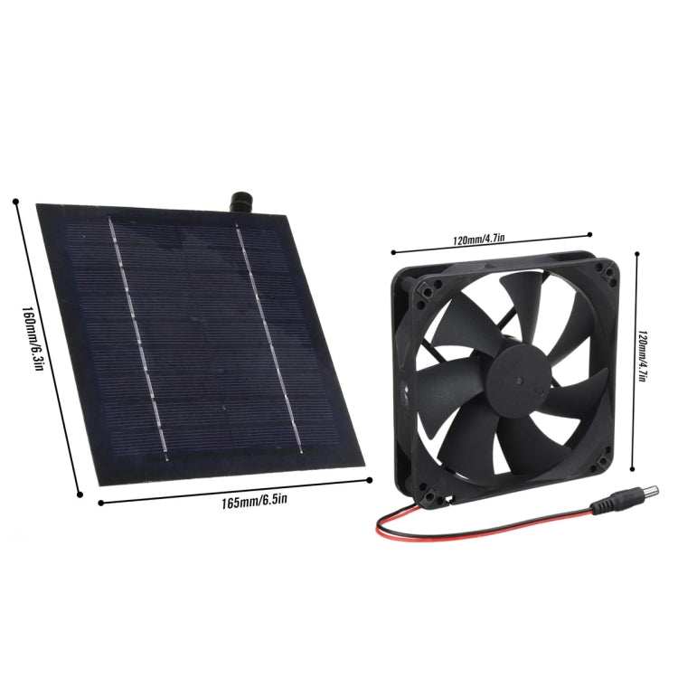 20W Mini ventilador solar Baño Cocina Ventilador de escape solar, Al-043 20W