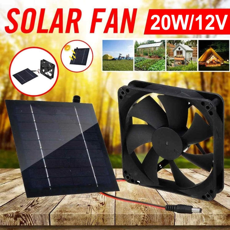 20W Mini ventilador solar Baño Cocina Ventilador de escape solar, Al-043 20W