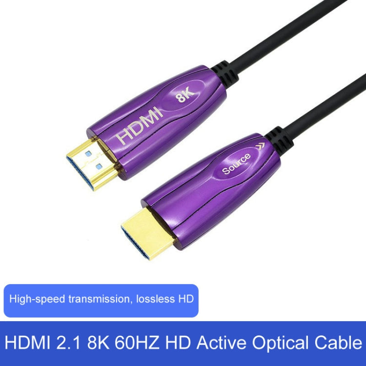 HDMI 2.1 8K 60HZ HD Cable óptico activo Línea de conversión de pantalla de computadora, Longitud del cable:, 60HZ 1.8m, 60HZ 3m, 60HZ 5m, 60HZ 8m, 60HZ 10m, 60HZ 15m, 60HZ 20m, 60HZ 25m, 60HZ 30m, 60HZ 35m, 60HZ 40m, 60HZ 50m, 60HZ 60m, 60HZ 70m, 60HZ ...