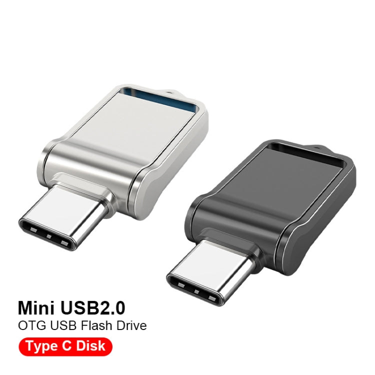 USB 2.0 + Type-C/USB-C de alta velocidad ?? Mini computadora y teléfono U disco giratorio de doble propósito, 16GB, 32GB, 64GB, 128GB