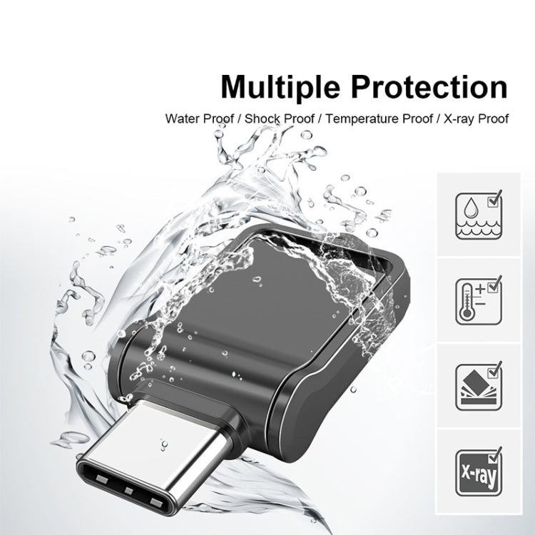 USB 2.0 + Type-C/USB-C de alta velocidad ?? Mini computadora y teléfono U disco giratorio de doble propósito, 16GB, 32GB, 64GB, 128GB