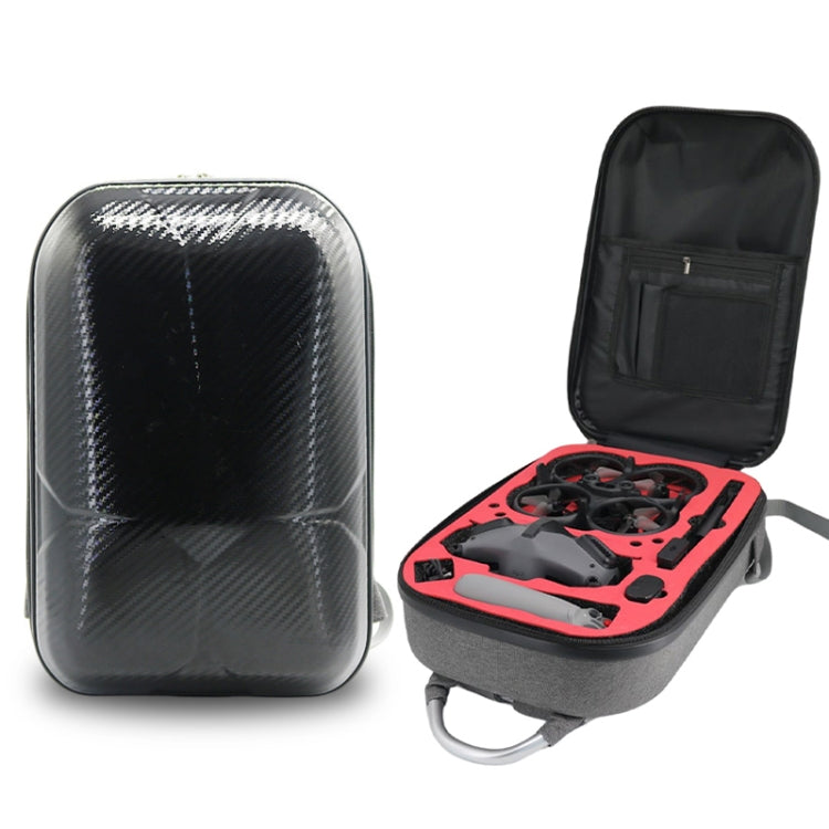 Para DJI Avata Mochila de fibra de carbono Bolsa a prueba de golpes e impermeable, For DJI Avata Carbon Fiber Backpack