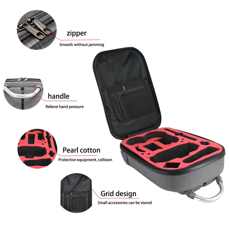 Para DJI Avata Mochila de fibra de carbono Bolsa a prueba de golpes e impermeable, For DJI Avata Carbon Fiber Backpack