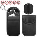 Bolsa de protección de señal de llave de coche con doble hebilla Estuche de tarjeta RFID antimagnético, Double Buckle