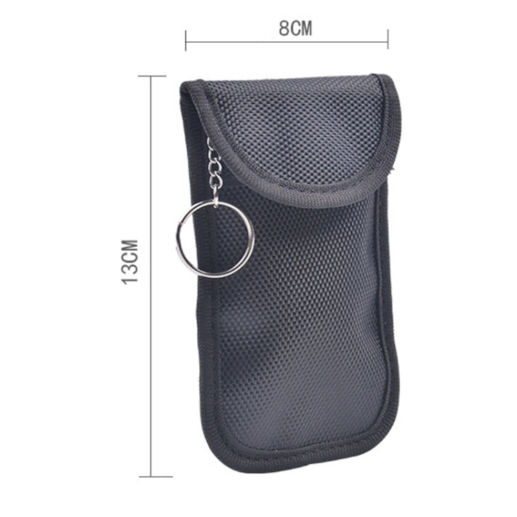 Bolsa de protección de señal de llave de coche con doble hebilla Estuche de tarjeta RFID antimagnético, Double Buckle