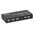 FJGEAR FJ-HK201A Conmutador de audio y video HD de 60 Hz HDMI a KVM, FJ-HK201A