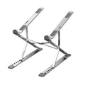 Soporte de disipación de calor para computadora portátil de aleación de aluminio de elevación plegable de doble capa N8, N8 (Silver), N8 (Gray), N8 (Oxidized Silver)