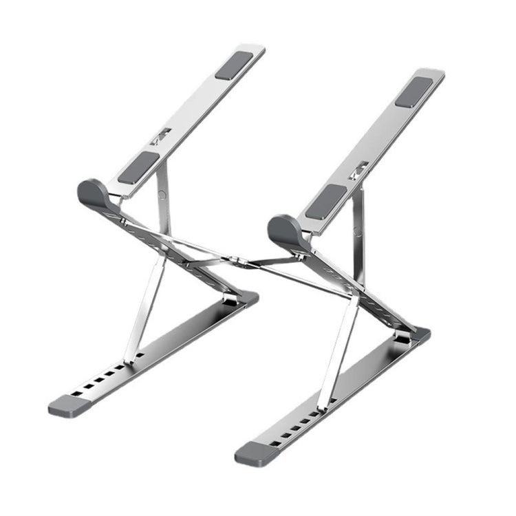 Soporte de disipación de calor para computadora portátil de aleación de aluminio de elevación plegable de doble capa N8, N8 (Silver), N8 (Gray), N8 (Oxidized Silver)
