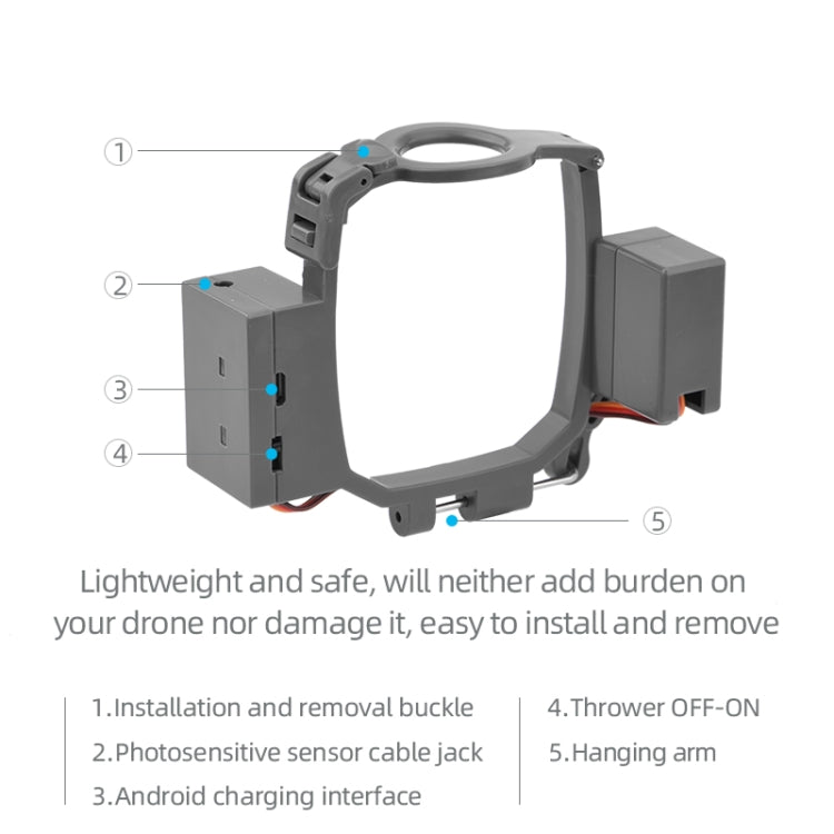 Para DJI Mavic 2 Pro y Zoom Airdrop System Drone lanzador, For DJI Mavic 2 Pro &Zoom