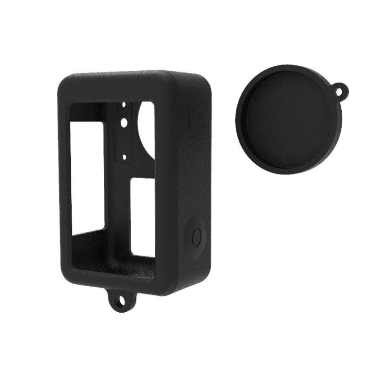 Para DJI Osmo Action 3 Funda protectora de silicona Tapa de lente, Silicone (Black), Silicone (Red), Silicone (Blue)
