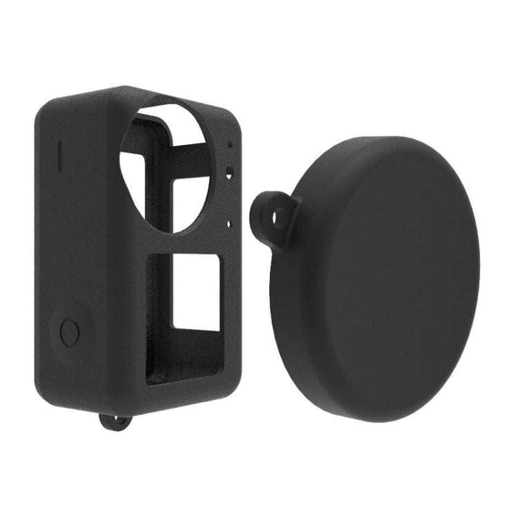 Para DJI Osmo Action 3 Funda protectora de silicona Tapa de lente, Silicone (Black), Silicone (Red), Silicone (Blue)