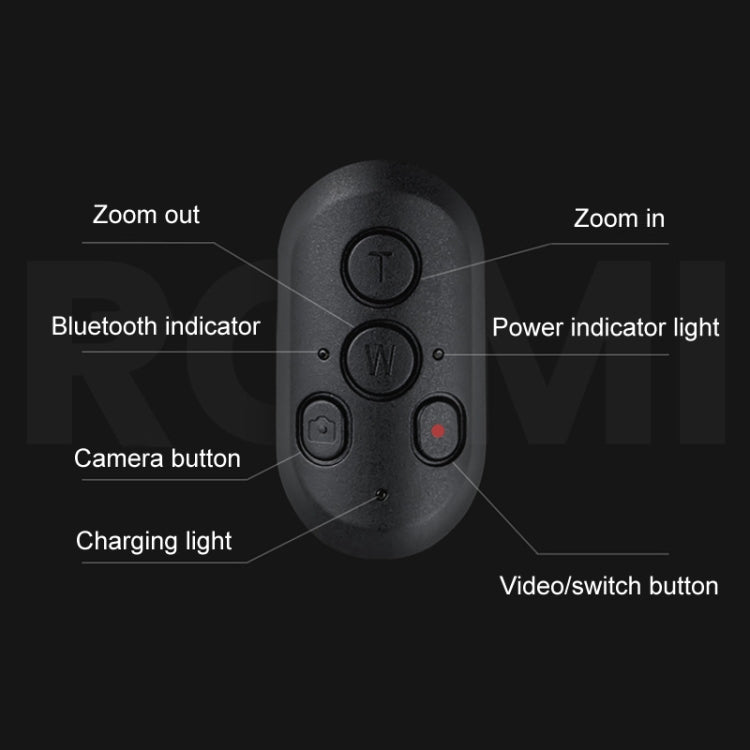 PGYTECH cámara teléfono móvil escritorio Pan Tilt trípode de mano, Black, White, Only Tripod, Remote Control Set, Remote control M1