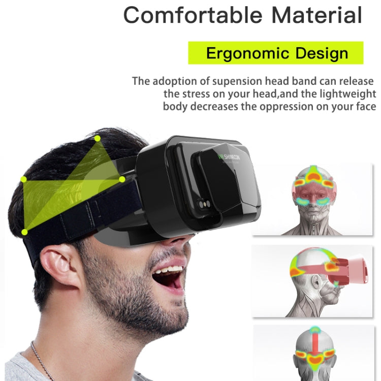 Gafas VR SHINECON G10 Headwear 3D Virtual VR, G10 Black