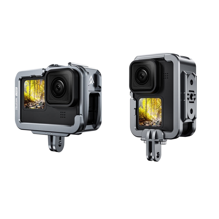 Caja de marco de aleación de aluminio TELESIN para GoPro Hero11 Black / HERO10 Black / HERO9 Black, Especificaciones:, Regular Models, Vertical Shooting Set