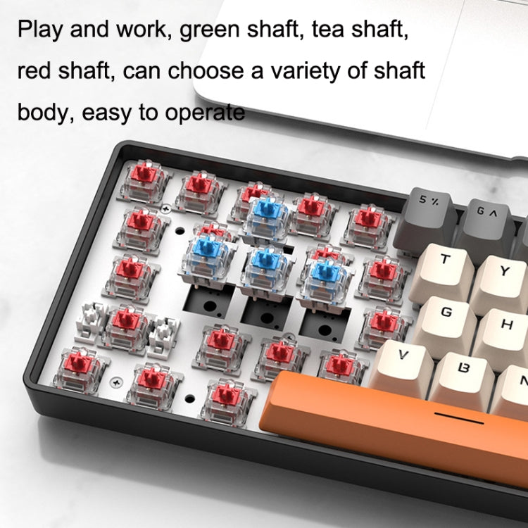 ZIYOU LANG T8 Teclado mecánico para juegos RGB de 68 teclas, longitud del cable: 1,5 m, estilo:, T8 Micro Light Version Green Shaft, T8 Micro Light Version Tea Shaft, T8 Water Green Version Green Shaft, T8 Water Green Version Red Shaft                 ...