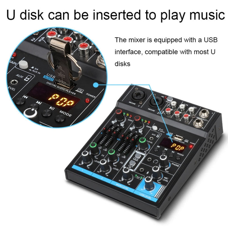 Tarjeta de sonido Bluetooth de grabación de computadora doméstica de 4 vías balanceada USB